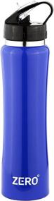 img 4 attached to 🍶 Zero Degree Stainless Steel Water Bottle: Vacuum Insulated, Leak Proof Lid, 24-Hour Cold Retention (18oz Blue)