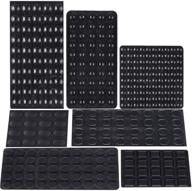 premium austor 318-piece black rubber feet bumper pads: 🔇 noise dampening & self-adhesive for doors, cabinets, drawers, glass & more logo