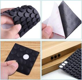 img 1 attached to Premium AUSTOR 318-Piece Black Rubber Feet Bumper Pads: 🔇 Noise Dampening & Self-Adhesive for Doors, Cabinets, Drawers, Glass & More