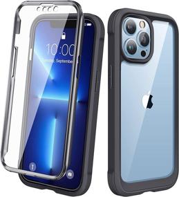 img 4 attached to 📱 Diaclara iPhone 13 Pro Max Case with Touch Sensitive Screen Protector - Full Body Protective Rugged Cover, Shockproof Bumper Case for 6.7'' iPhone 13 Pro Max - Black