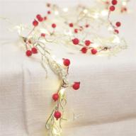 miya life snow branches string light twined with white berry 6ft 20leds handcrafts for christmas decoration tree fireplace festival gift garland bedroom garden gate new year decor logo