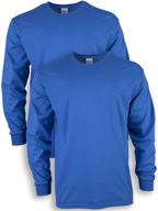 👕 gildan cotton sleeve t-shirt 2 pack - premium men's clothing: t-shirts & tanks logo