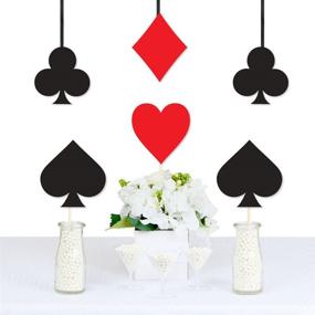 img 3 attached to Las Vegas Casino Party Essentials: DIY Card Suits Decorations - 20-Piece Set