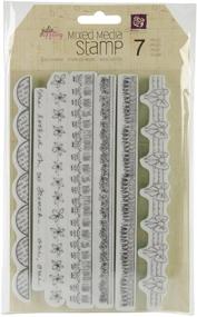 img 1 attached to 🖌️ Prima Marketing DOLL9-10204 Mixed Media Doll Cling Rubber Stamps: Enhance Your Borders