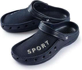 img 4 attached to Roxoni Classic Waterproof Slippers: Stylish & Breathable Men's Shoes