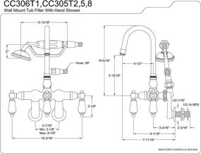 img 2 attached to Kingston Brass CC305T2 Vintage Polished