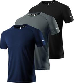 img 4 attached to 🏃 Boyzn Men's 3 Pack: Quick Dry Moisture Wicking Running Shirts for Enhanced Performance