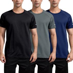 img 3 attached to 🏃 Boyzn Men's 3 Pack: Quick Dry Moisture Wicking Running Shirts for Enhanced Performance