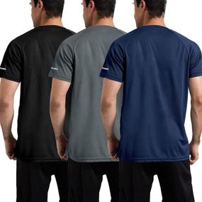 img 2 attached to 🏃 Boyzn Men's 3 Pack: Quick Dry Moisture Wicking Running Shirts for Enhanced Performance