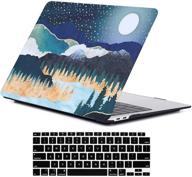 🖥️ lanbailan protective laptop case for new macbook air 13 inch 2020 2019 2018 release a2337 m1 a2179 a1932 retina display with touch id, keyboard cover included logo