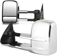 🚗 dna motoring twm-022-t111-ch powered telescopic towing side mirrors - compatible with 88-98 c/k 1500, 88-00 c/k 2500, 95-99 tahoe (chrome) logo