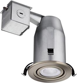 img 4 attached to 💡 Lithonia Lighting 3 Inch Nickel Gimbal Kit with Included LED Lamp - LK3GBN LED LPI M6