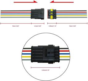 img 3 attached to Водонепроницаемые электрические соединители MUYI Запчасти для замены Weatherpack для зажигания