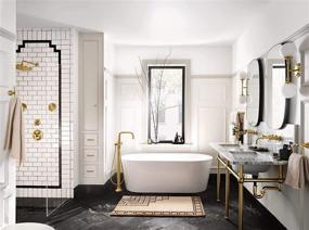 img 2 attached to Moen S112BG Collection: Experience Luxurious Immersion Rainshower with 10-Inch Single Function Showerhead, Brushed Gold Finish