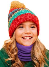 img 3 attached to 🧣 Tough Headwear Kids Neck Warmer - Winter Fleece Face Mask Cover for Boys & Girls - Child Cold Weather Gaiters: Stay Warm with this Ski Tube Scarf!