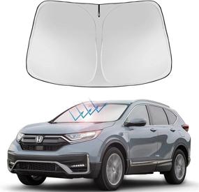 img 4 attached to Custom Fit Foldable Sunshade Protector for Honda CRV CR-V SUV - 2021 Upgrade