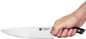 img 2 attached to 🔪 Hudson 8-inch Chef Knife with Micarta Handle and Forged ThyssenKrupp High-Carbon German Steel – Full Tang