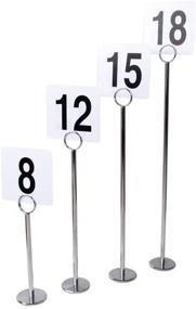 img 3 attached to 🎯 New Star Foodservice 23275 Ring-Clip Table Number Holder/Number Stand/Place Card Holder, 15-Inch, Set of 12 - Stylish and Functional Table Decor