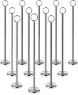 🎯 new star foodservice 23275 ring-clip table number holder/number stand/place card holder, 15-inch, set of 12 - stylish and functional table decor logo