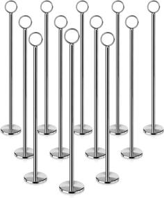img 4 attached to 🎯 New Star Foodservice 23275 Ring-Clip Table Number Holder/Number Stand/Place Card Holder, 15-Inch, Set of 12 - Stylish and Functional Table Decor