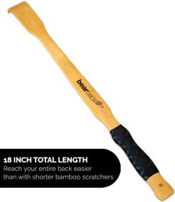 img 3 attached to Bearback Bamboo Deluxe Back Scratcher - 2 Pack, 17.5-inch, Premium Quality, Extra Long, Sharp & Sturdy, Rubber Grip, US Small Business - Enhancing SEO