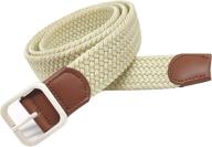 👔 wyuze elastic braided stretch woven men's belts: stylish and comfortable accessories for every occasion логотип