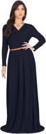 koh womens sleeves evening dresses logo