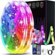 🎉 100ft led strip lights for bedroom, leeleberd rgb led lights with remote and app control sync to music, ideal for room party decoration логотип