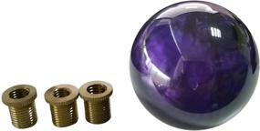 img 2 attached to 🚗 Повышайте качество вождения с помощью фиолетовой рукоятки для переключения передач Mavota Purple Ball - Варианты для механической и автоматической коробки передач!