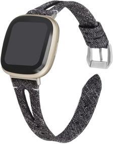 img 4 attached to EverSnows Compatible Fitbit Fabric Replacement Wellness & Relaxation