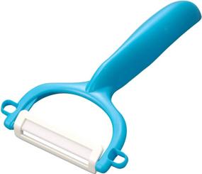 img 3 attached to Efficient Kyocera Ceramic Peeler CP-99BU Blue: Dependable Kitchen Tool for Easy and Precise Peeling