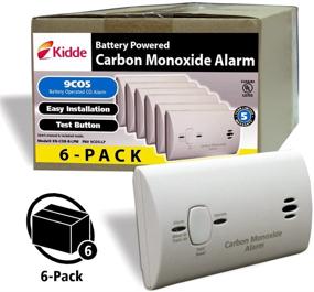 img 1 attached to 🔋 Kidde 21025788 Carbon Monoxide Detector Alarm - Battery Operated, 6-Pack, White - Model KN-COB-B-LPM