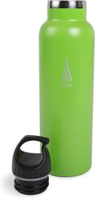 img 1 attached to 🌿 Eco-Friendly ALPEX Stainless Steel Hydration Insulated Water Bottle with Leak Proof Mouth Lid - Superior Thermal Performance for Hot or Cold Liquids, Double Wall Vacuum Insulated Sweat Proof Sports Canteen Water Bottle, 21oz, GREEN