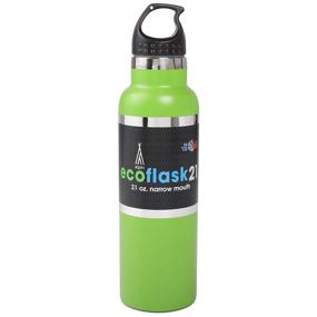 img 4 attached to 🌿 Eco-Friendly ALPEX Stainless Steel Hydration Insulated Water Bottle with Leak Proof Mouth Lid - Superior Thermal Performance for Hot or Cold Liquids, Double Wall Vacuum Insulated Sweat Proof Sports Canteen Water Bottle, 21oz, GREEN