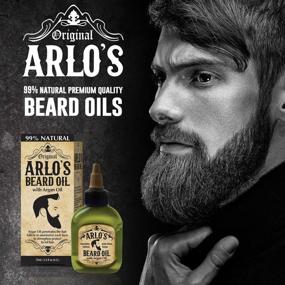 img 1 attached to 🧔 Arlo's 99% Natural Beard Oil for Optimal Growth, Pro-growth Enhancer, 2.5 Fluid Ounce