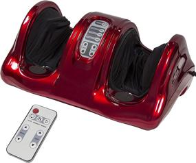 img 3 attached to 🦶 Slabway Shiatsu Foot Massager: Enhance Blood Circulation & Alleviate Leg, Feet, Calf, Knee Pain - Deep Kneading, Rolling, Pulsing - Red