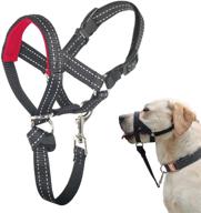 ultimate comfort and control: dog head collar with 🐶 soft padding for medium large dogs - includes free training guide logo