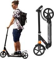 🛴 foldable kick scooter for adults, teens & kids 12 years+". logo