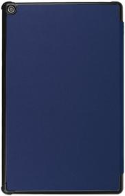 img 3 attached to 📚 Tri-Fold Ultra Slim Stand Smart Case Cover for All-New Fire HD 10 2017/2019 - Auto Sleep/Wake - Dark Blue