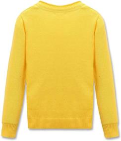 img 3 attached to 👦 CUNYI Boys V-Neck Pullover: Stylish & Comfortable Cotton Knit Sweater