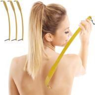 pcs curved bamboo back scratcher logo