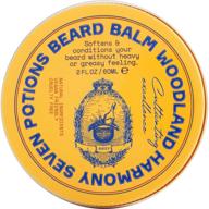 🌲 seven potions beard balm 2 oz. – organic, natural, and nourishing with jojoba oil for soft and itch-free beards (woodland harmony) logo