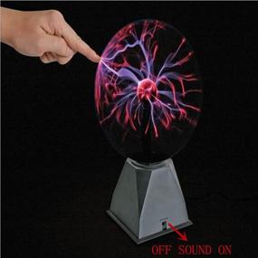 img 2 attached to 6.0 Inches Lebbeen Glass Plasma Ball Sphere: The Ultimate Party Magical Ball with Electrostatic Flashing Lights