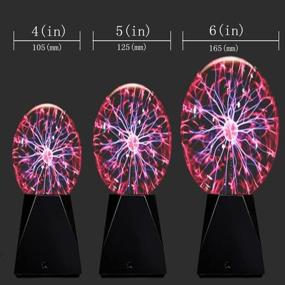 img 3 attached to 6.0 Inches Lebbeen Glass Plasma Ball Sphere: The Ultimate Party Magical Ball with Electrostatic Flashing Lights