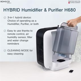 img 2 attached to 🌬️ BONECO H680: Hybrid Humidifier & HEPA Air Purifier - Optimize Your Indoor Air Quality!