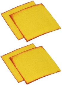 img 2 attached to Chore Boy Golden Fleece Scrubbing Cloths - Pack of 4 for Powerful Cleaning