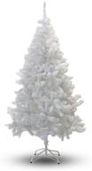 🌲 6-футовая елка crystal white pvc идеальной праздничной ели логотип
