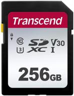 transcend ts256gsdc300s-e, 256gb sd память карты - uhs-i u3 для улучшенного seo логотип