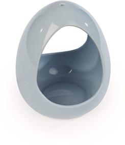 img 1 attached to Enhance Your Feathered Friend's Habitat with the Prevue Pet Products Pale Blue Ceramic Bird Bath in Eggshell Blue