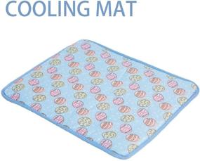 img 3 attached to 🐾 Cuteboom Cooling Mat for Pets and Adults - Comfortable Blue Cushion Pad for Dogs and Cats to Cool Down in Summer